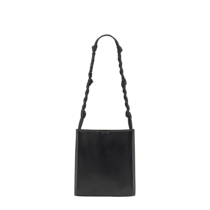 Medium Leather Shoulder Bag - Black
