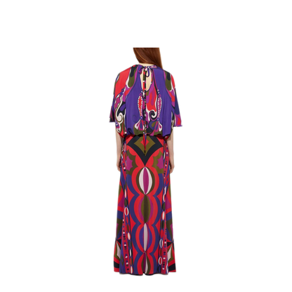 MAYFEYR - Pucci - Orchid Print Cape Blouse - 5UJM805U737017