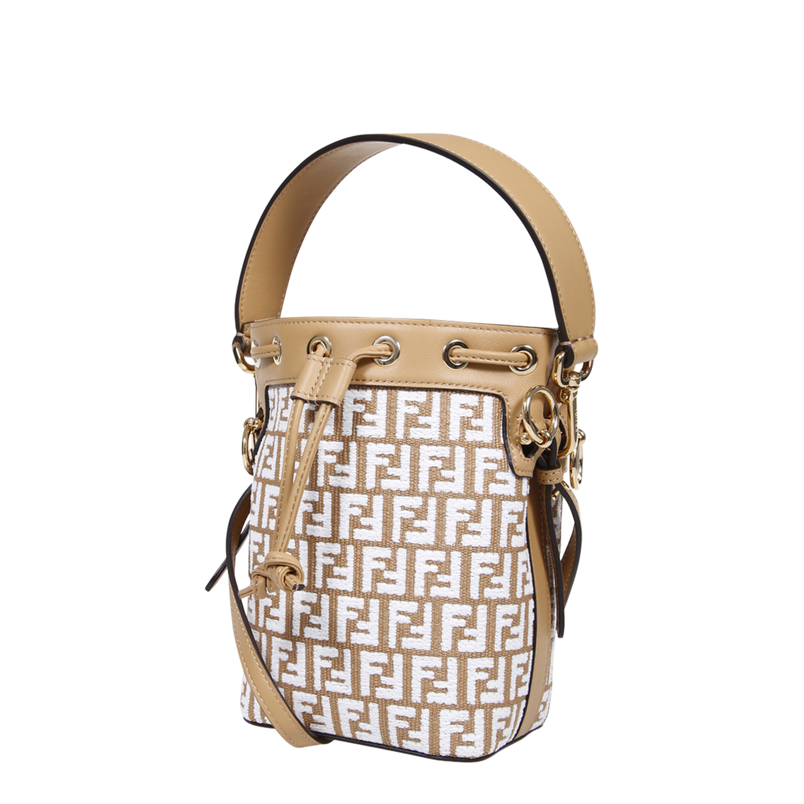 Mon Tresor Canvas Bucket Bags - Beige