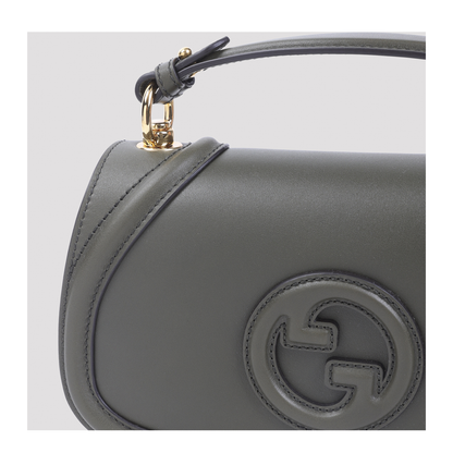 Blondie Medium Top Handle Bag in Forest Green Leather