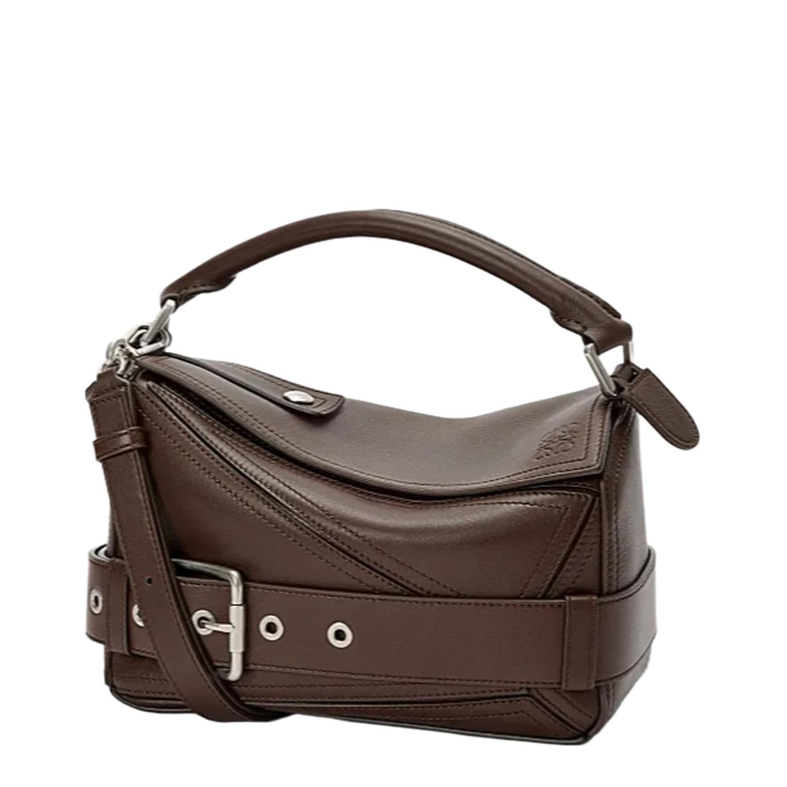 Small Puzzle Biker Bag in Shiny Calfskin