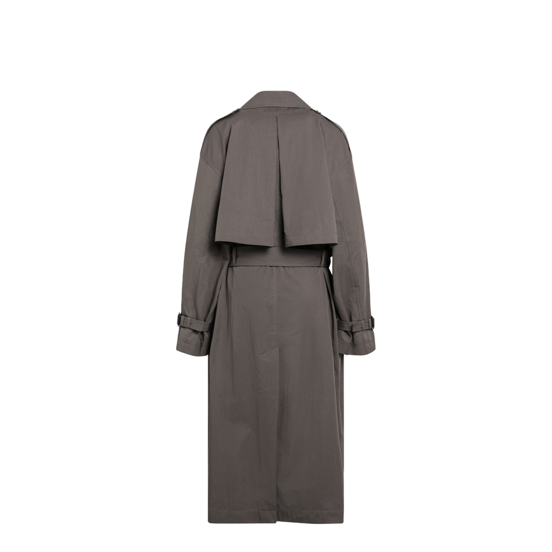 MAYFEYR - Toteme - Taupe Double-Breasted Cotton-Blend Trench Coat - 252-WRO0197FB0410079