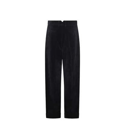 Cotton and Linen Blend Trousers