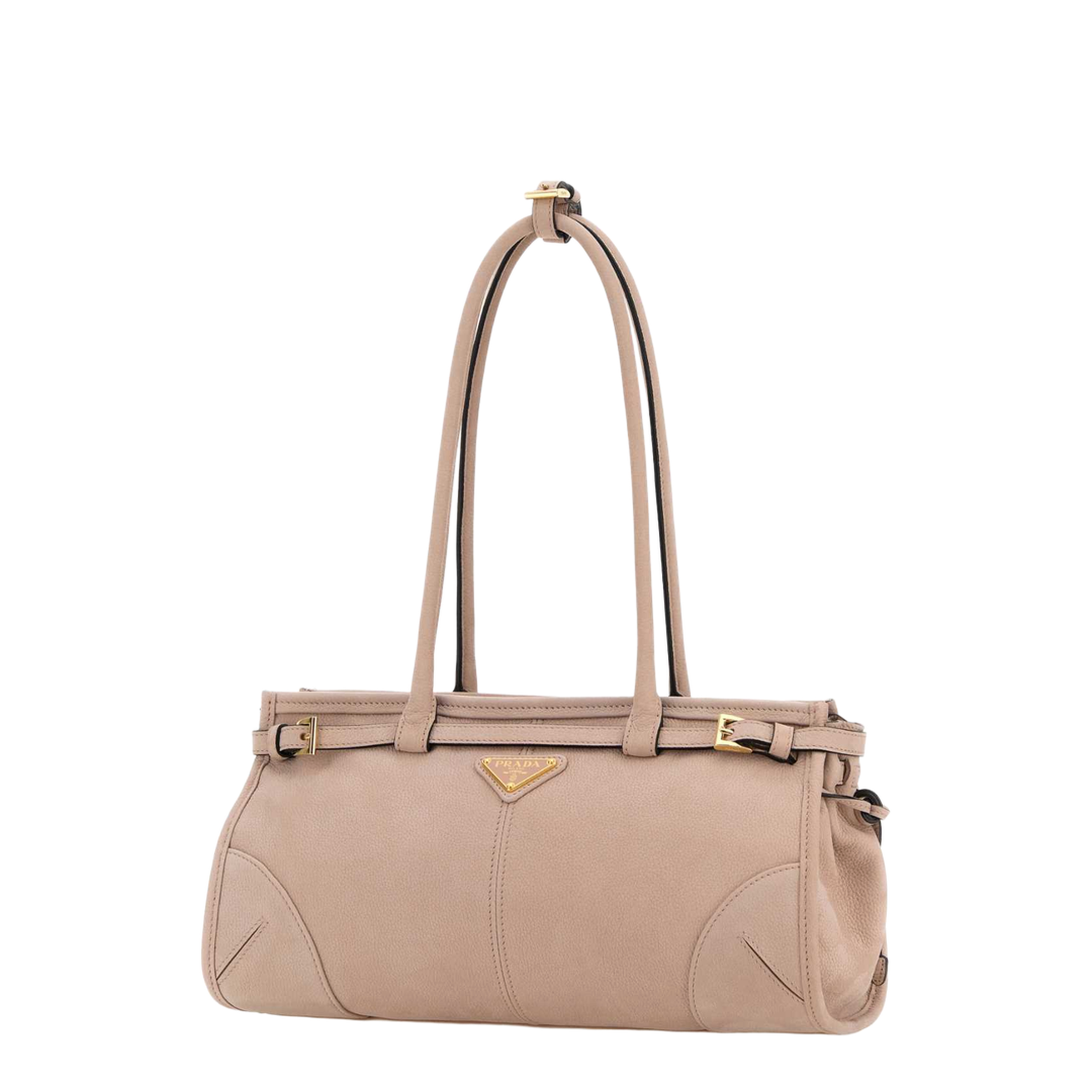 MAYFEYR - Prada - Pink Nabuk Bonnie Shoulder Bag - 1BA426VMOM2GB8F01U0