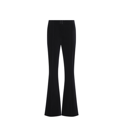MAYFEYR - Elisabetta Franchi - Black Velvet Pants - PA22467E2110