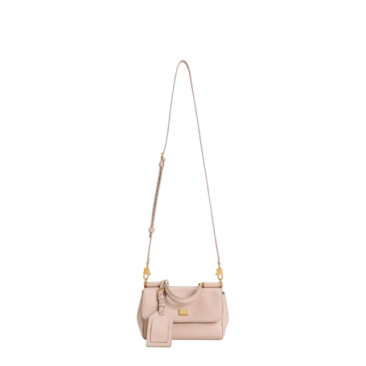 My Sicily Mini Calf Leather Top-Handle Bag - Beige