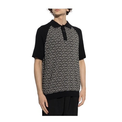 MAYFEYR - Balmain - Polo With Monogram - HH1GB095KI80GFE