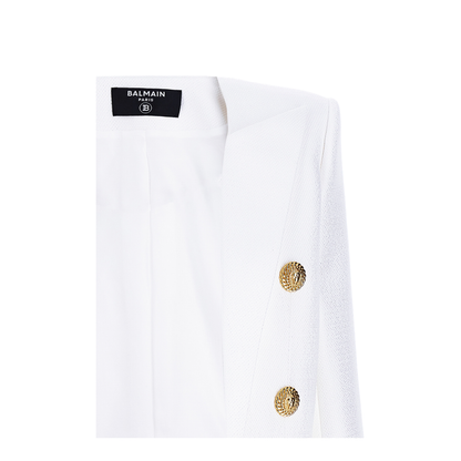 Short Jacket Decorative Appliqués White