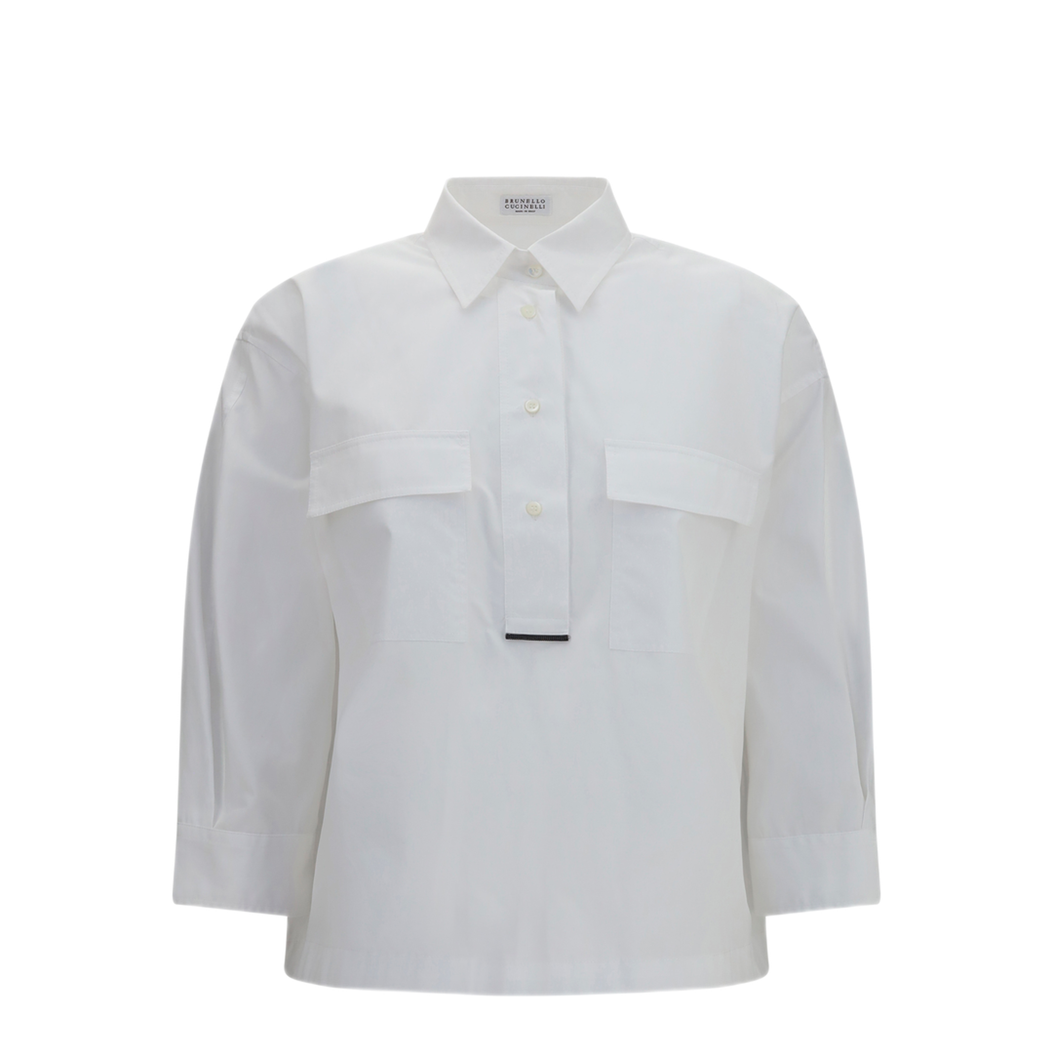 MAYFEYR - Brunello Cucinelli - Cotton Shirt With Monili Details - MH772NA905C159