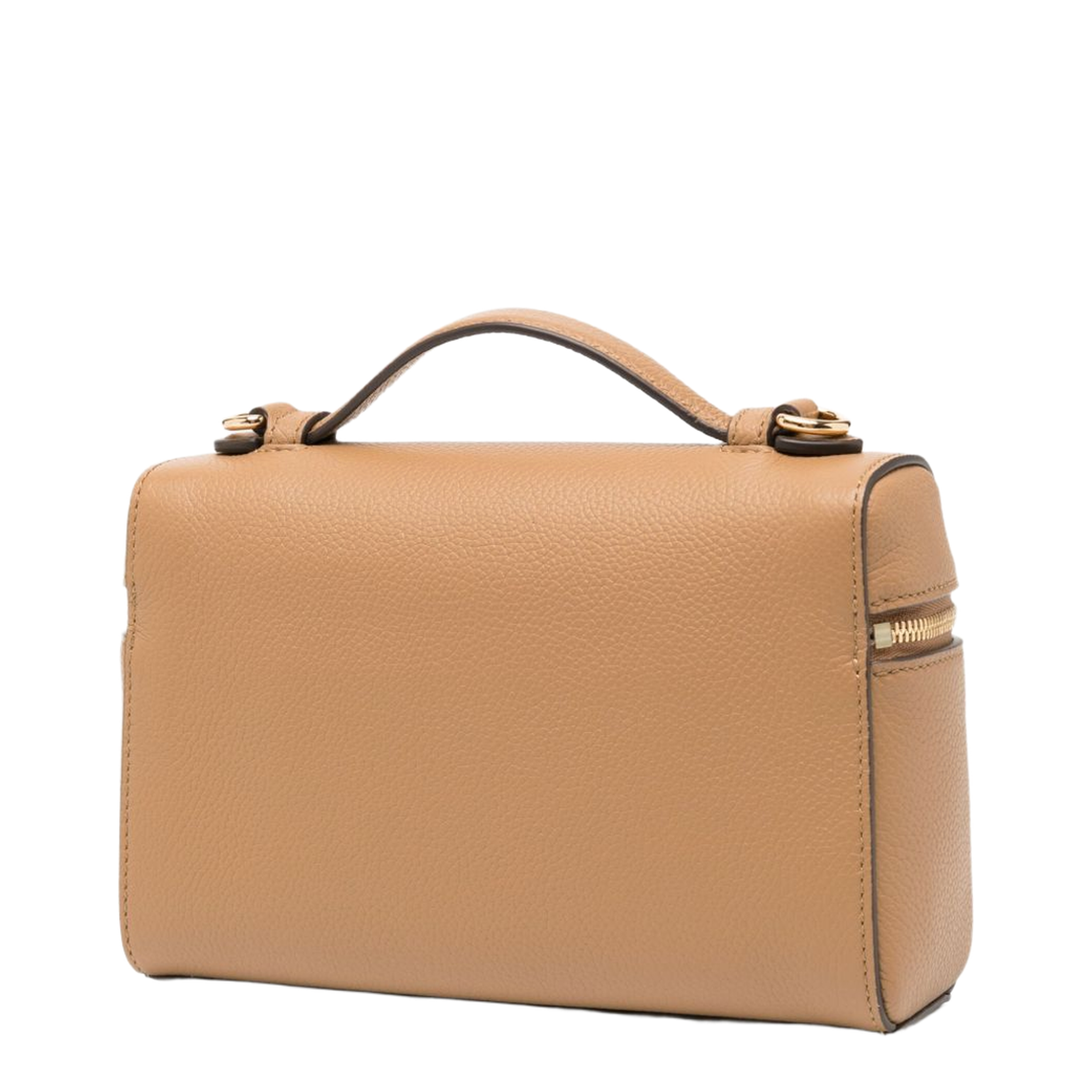 Romy Slim Mini Bag With Beige Leather Top