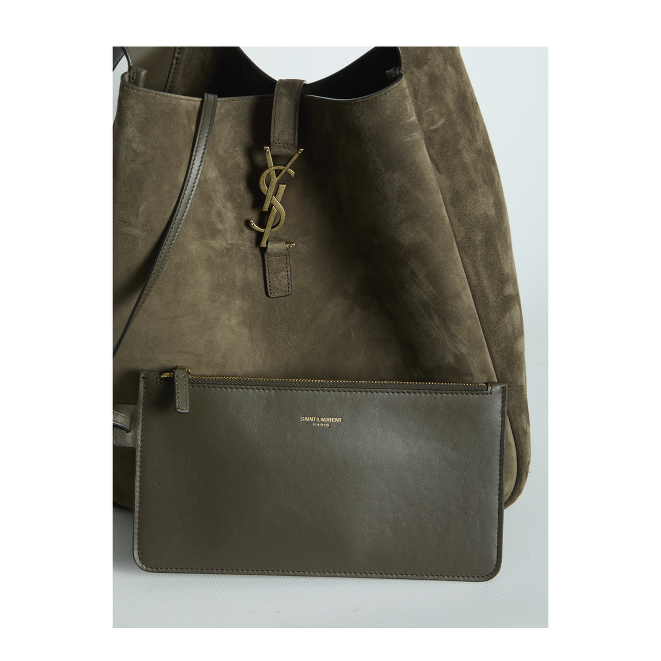 MAYFEYR - Saint Laurent - Suede Le 5 À 7 Bag Large - 8505451U80W3212