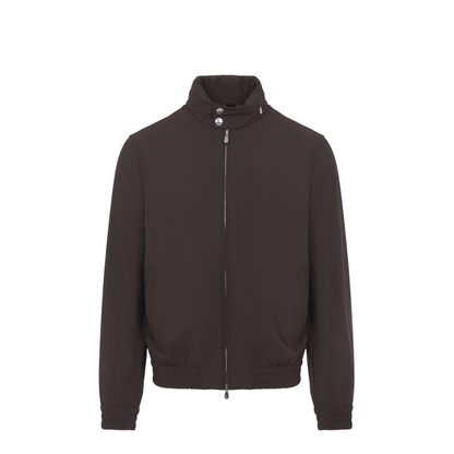 Water Resistant Blouson Jacket Brown