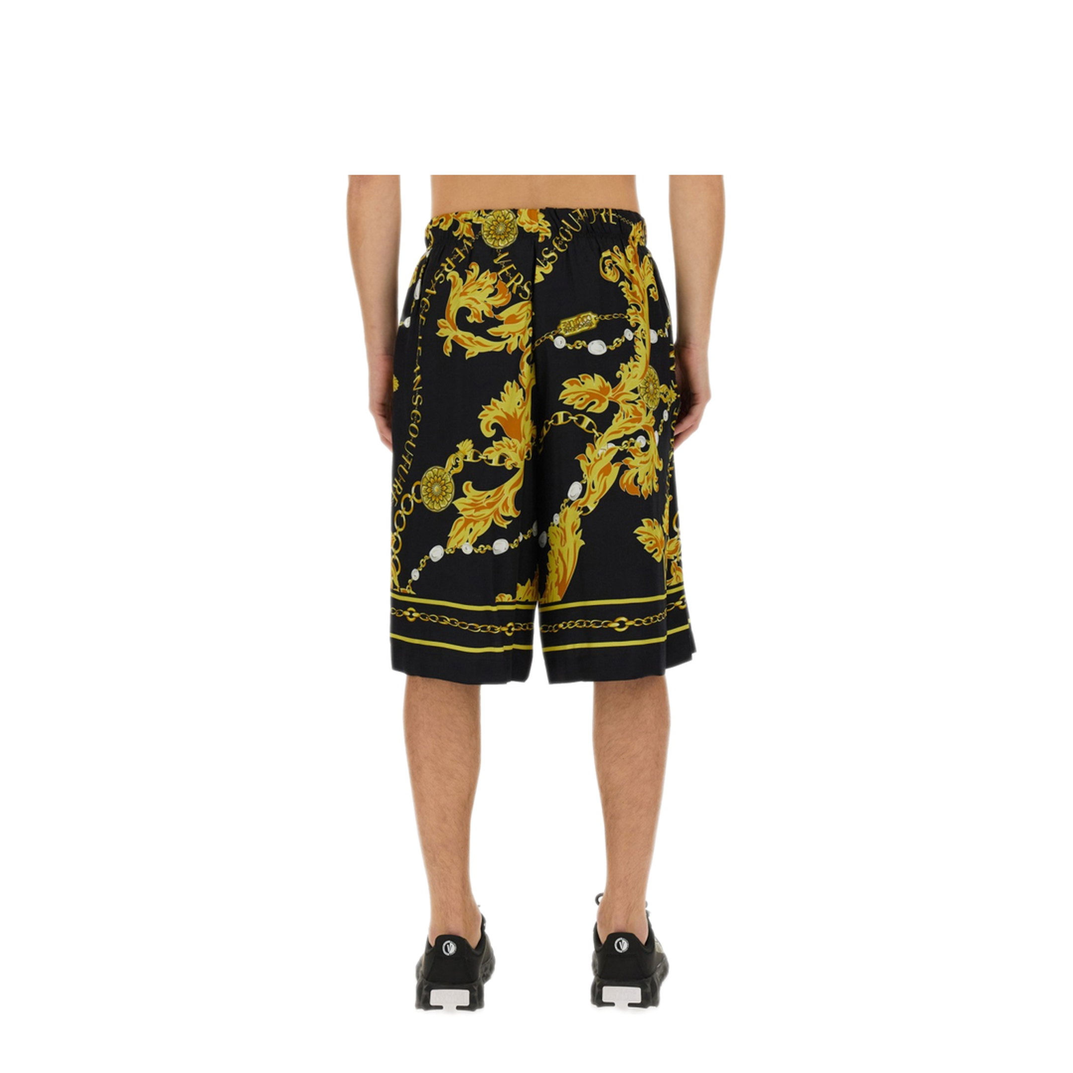 MAYFEYR - VERSACE JEANS COUTURE - Chain Couture Bermuda Shorts - 75GAD107NS318G89