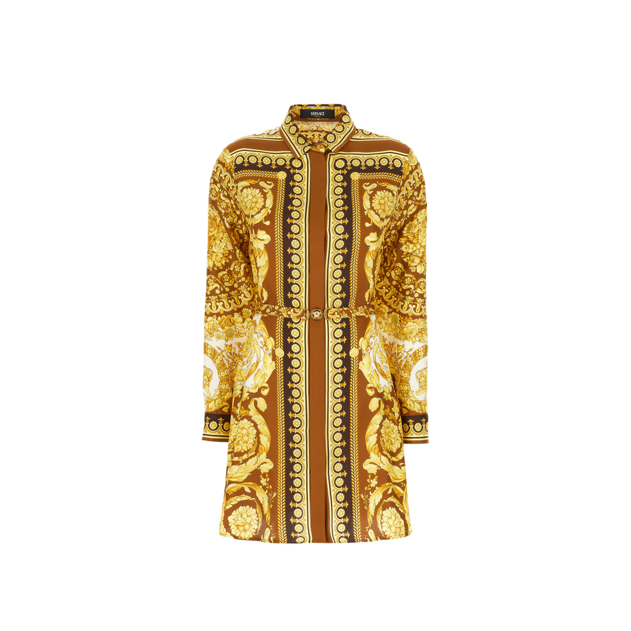 Printed Twill Shirt Dress