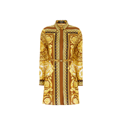 Printed Twill Shirt Dress