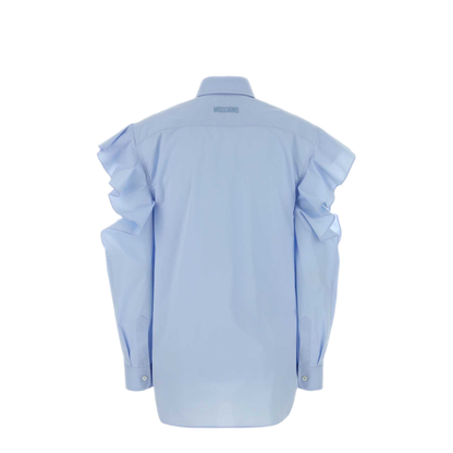 MAYFEYR - Moschino - Light Blue Poplin Shirt - 261D021204311293