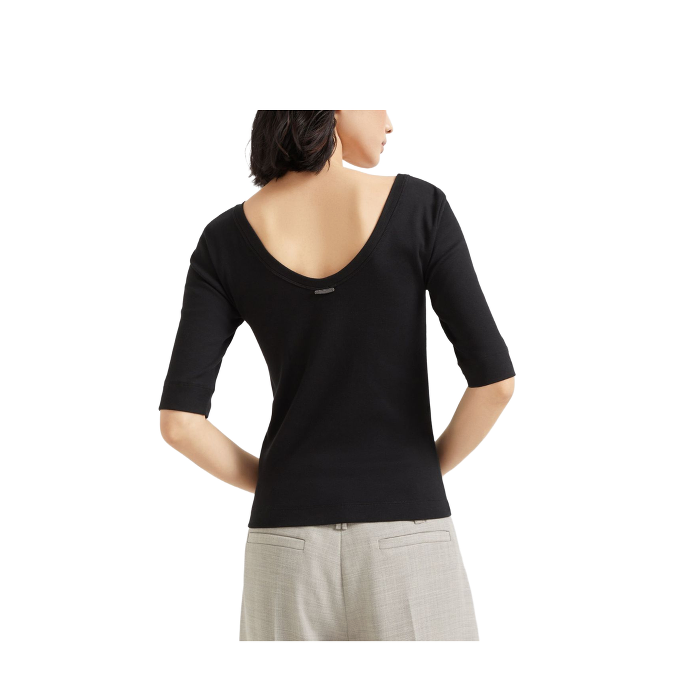 T-Shirt In Cotton Stretch