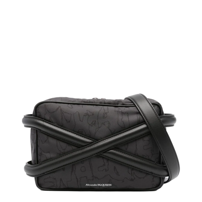 Black Nylon Harness Crossbody Bag