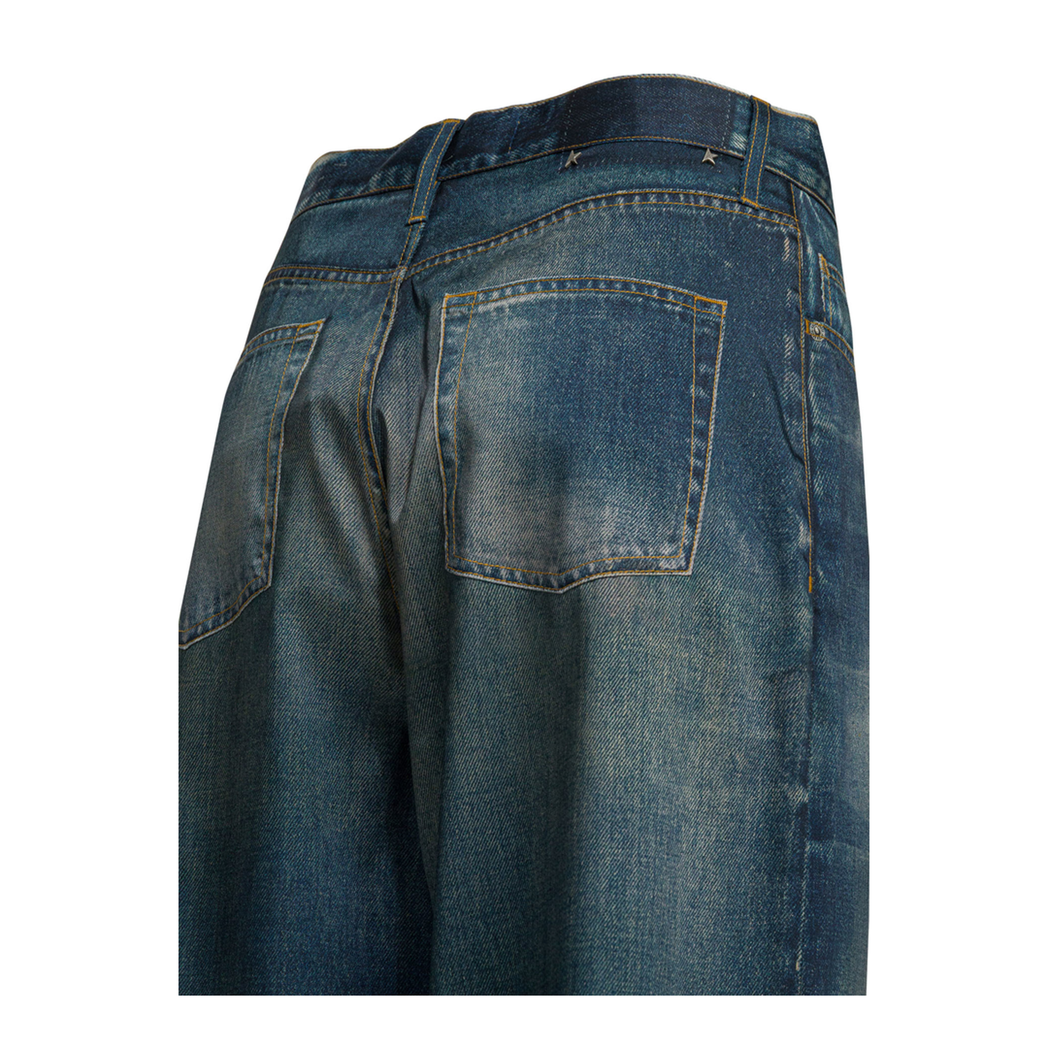 MAYFEYR - Golden Goose - Melody Boyfriend Wide Leg Jeans - GWP02528P00240650100X