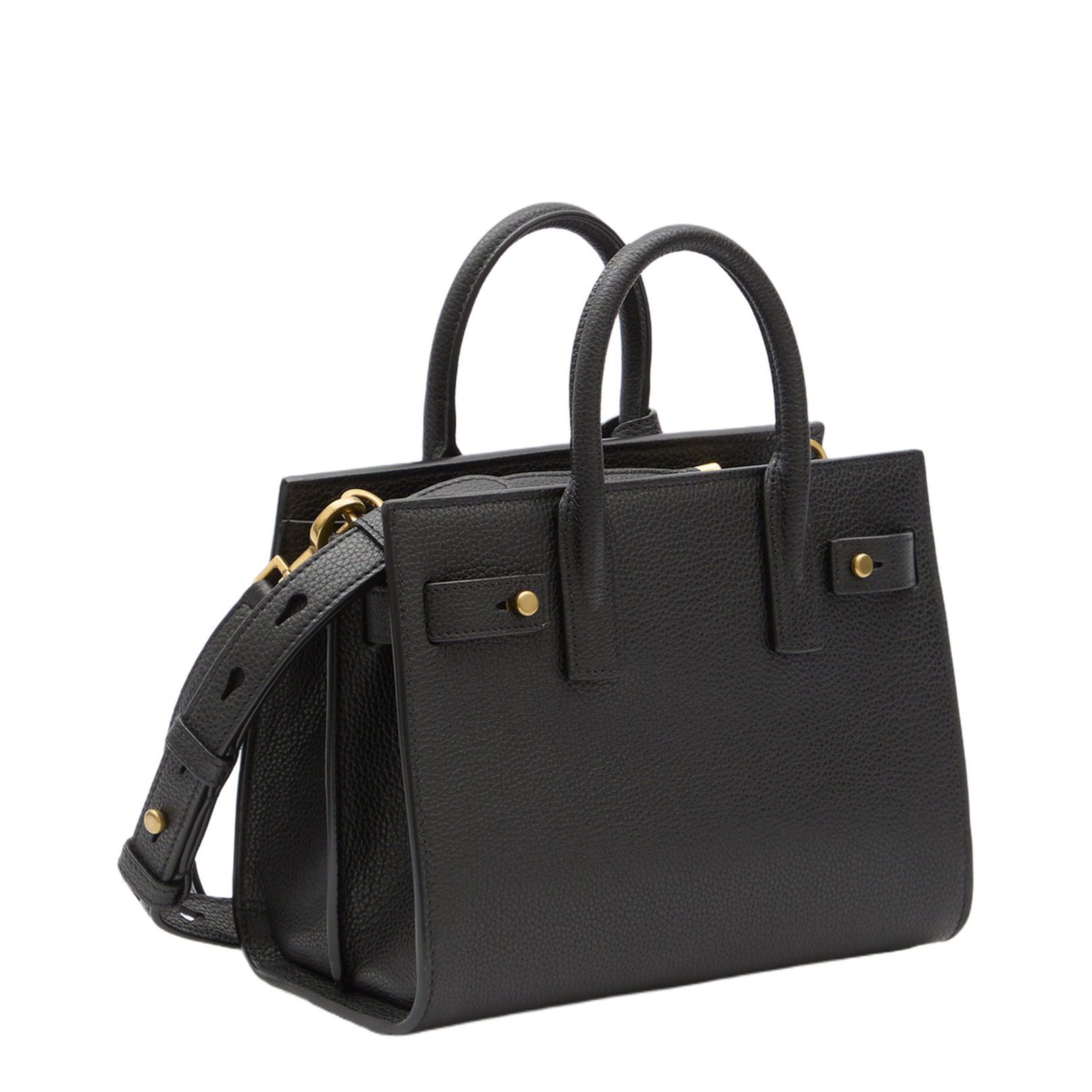 Sac de Jour Nano Leather Shoulder Bags - Black