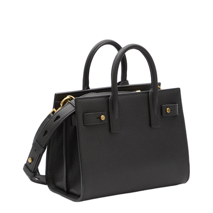 Sac de Jour Nano Leather Shoulder Bags - Black