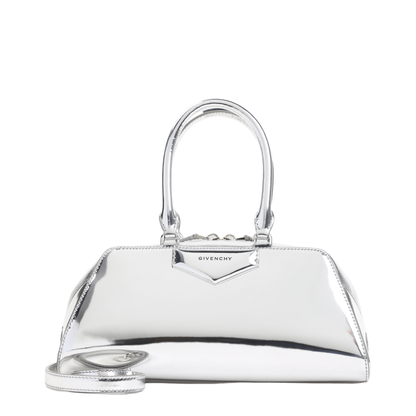 Small Antigona East-West Bag in Laminated Leather