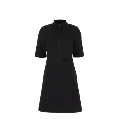 Black Cotton Blend Dress