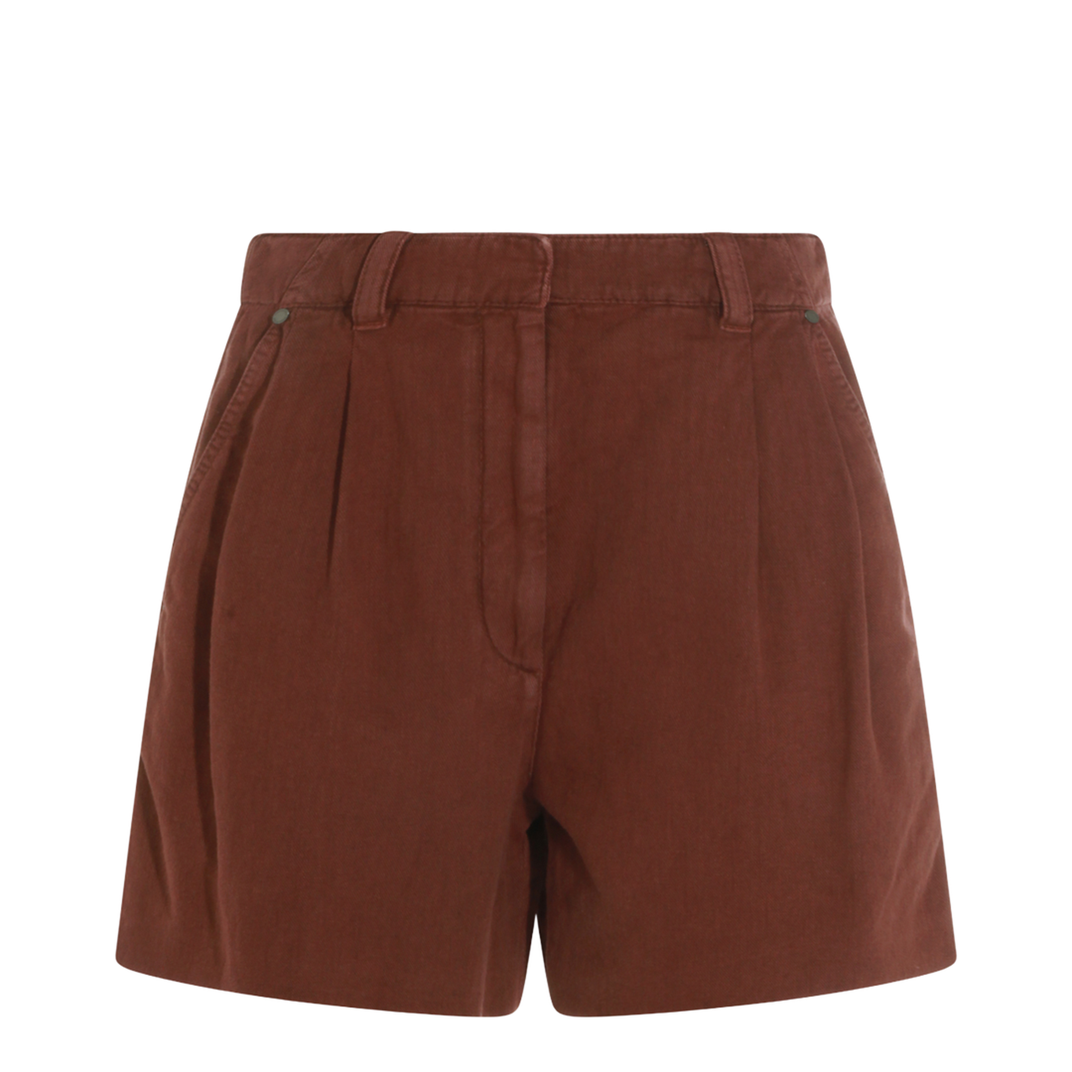 Pleated Bermuda Shorts
