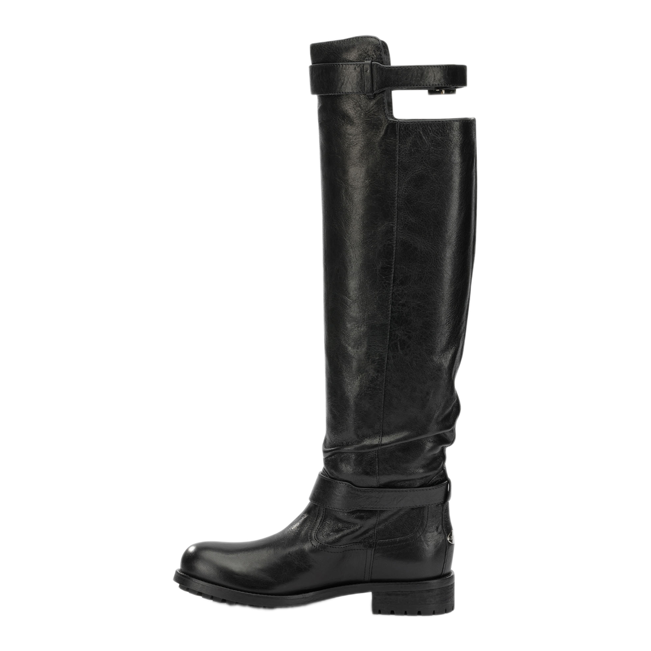 MAYFEYR - Jimmy Choo - Biker Knee High Boots - BIKERKBERZBLACK