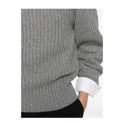 MAYFEYR - Brunello Cucinelli - Sparkling & Dazzling Cashmere And Wool Ribbed Sweater - MBM753500