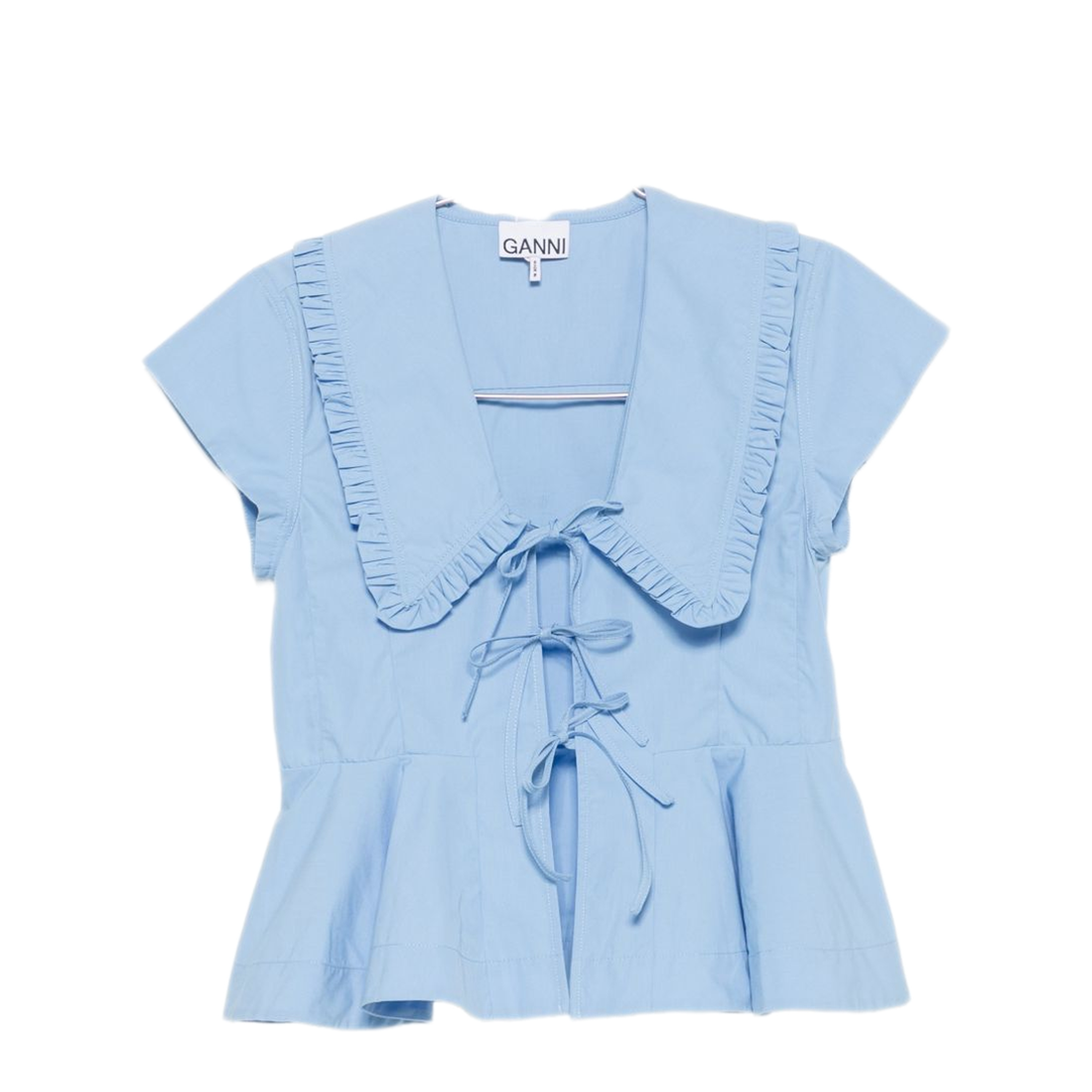 MAYFEYR - Ganni - Top Light Blue - A1040341ZZL