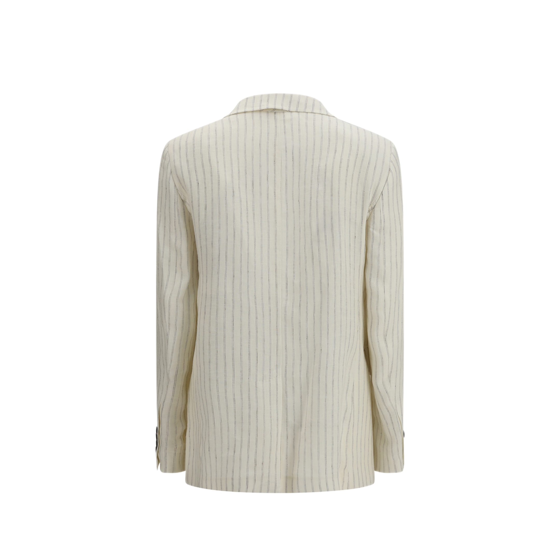 MAYFEYR -  - Single Breasted Pinstriped Linen Blazer - 2616041012600001