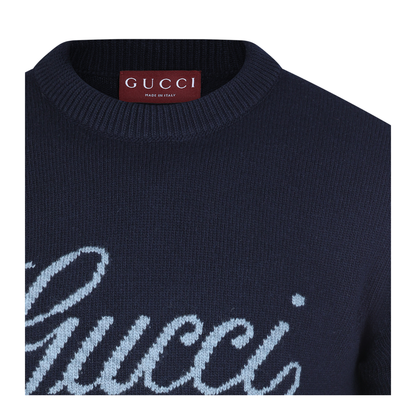 Midnight Blue Wool Sweater