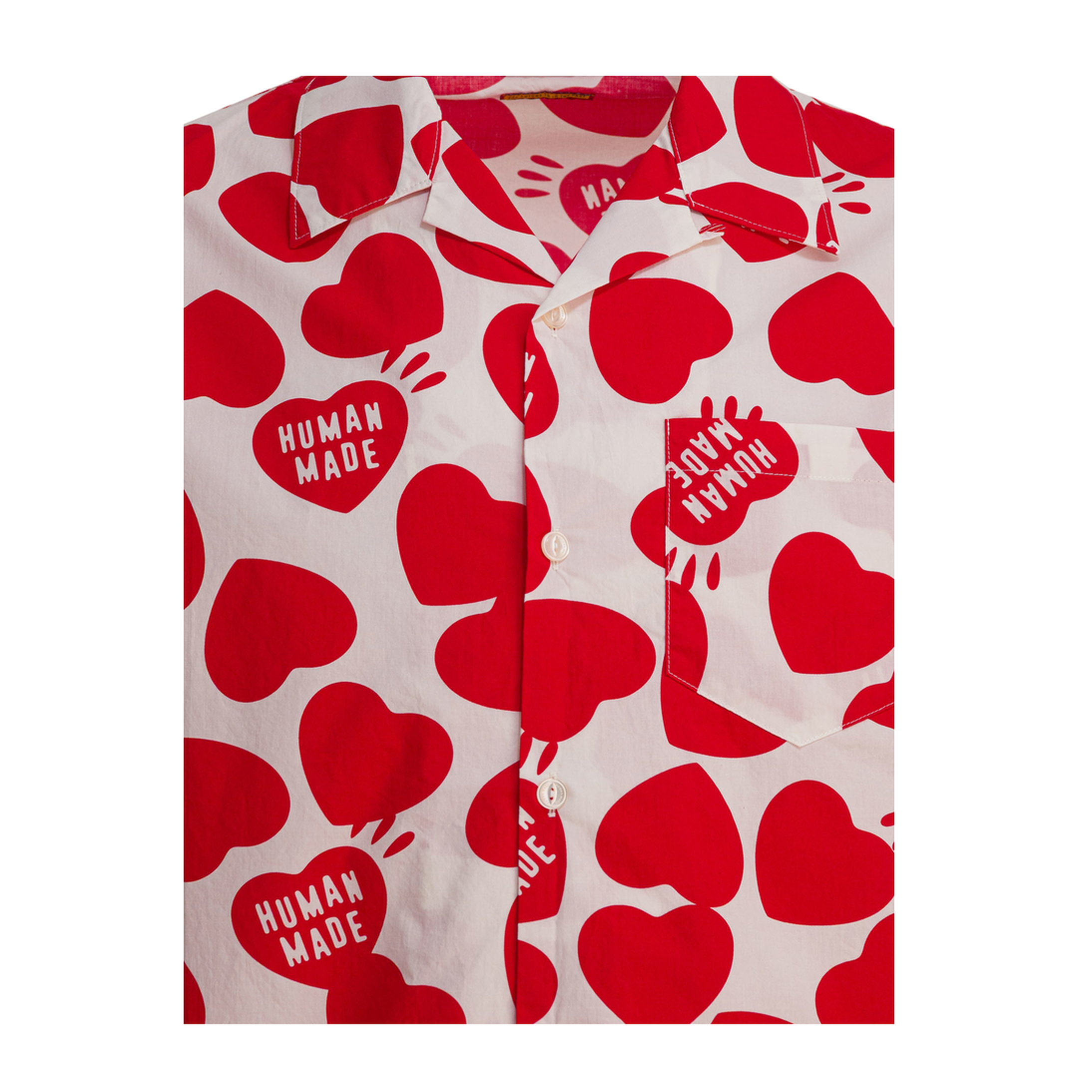 MAYFEYR - Human Made - Heart Vacation Shirt - HM29SH026WHITE
