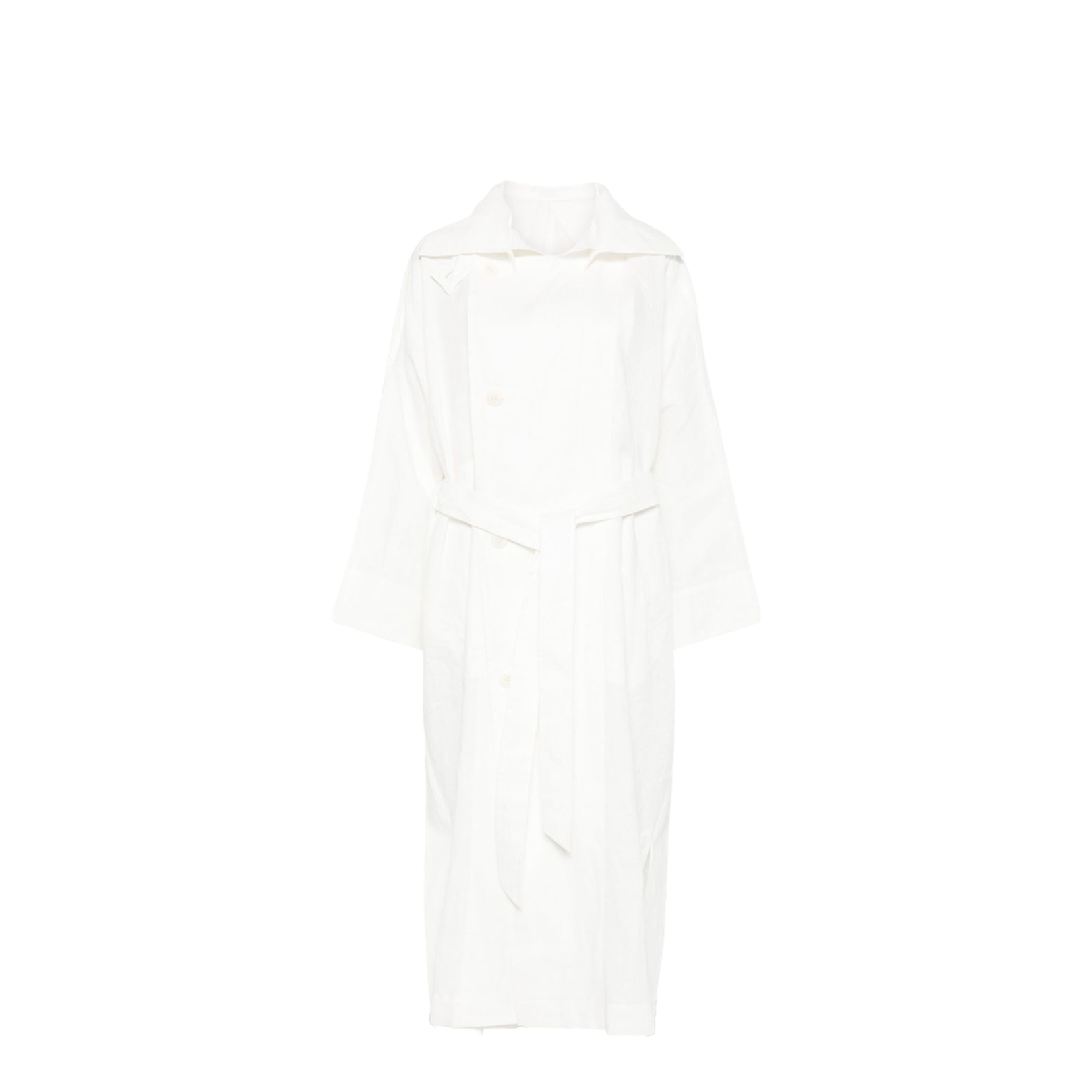 Double-Breasted Button Fastening Coat
