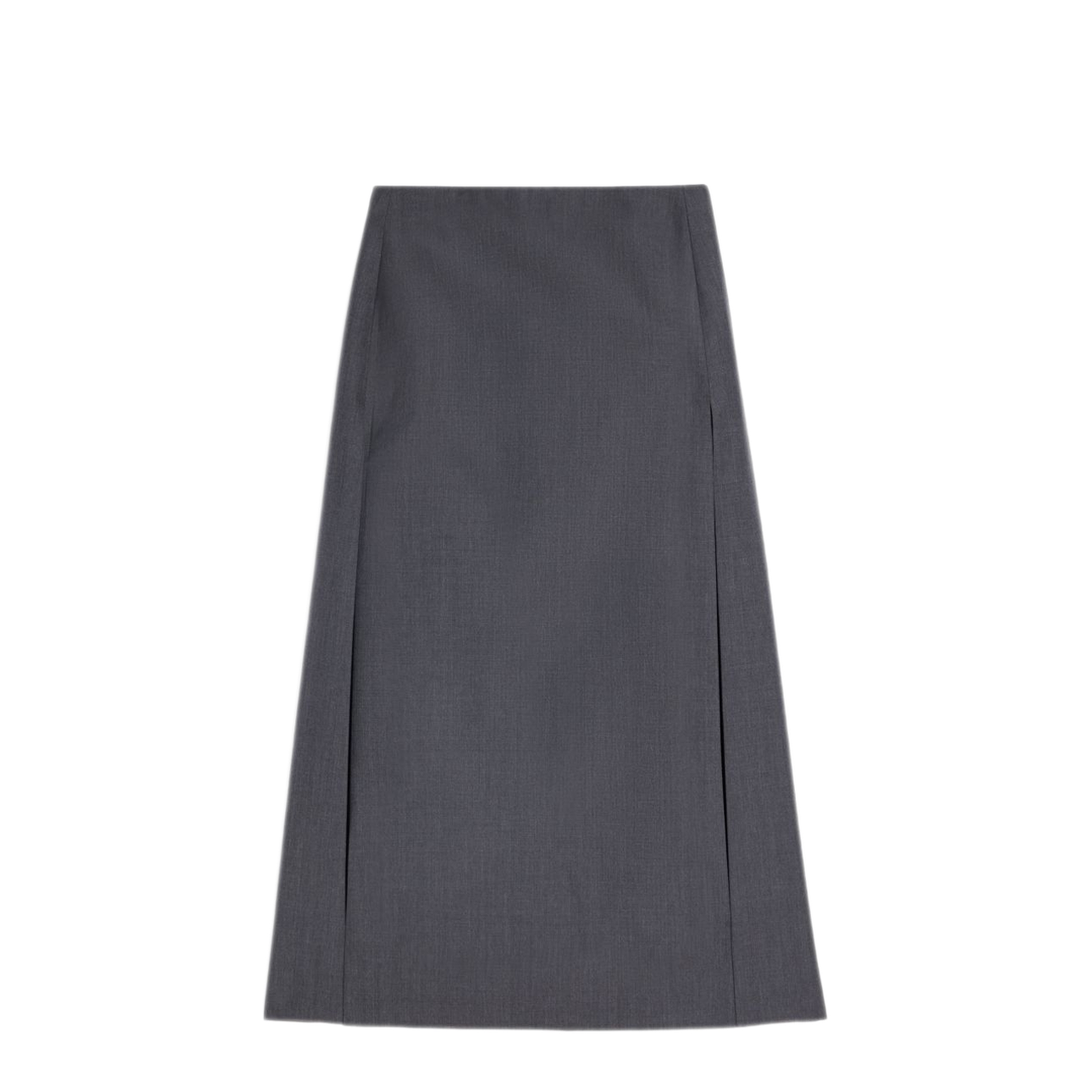 MAYFEYR - Jil Sander - Grey Wool Straight Skirt - J03MA0315J40402023