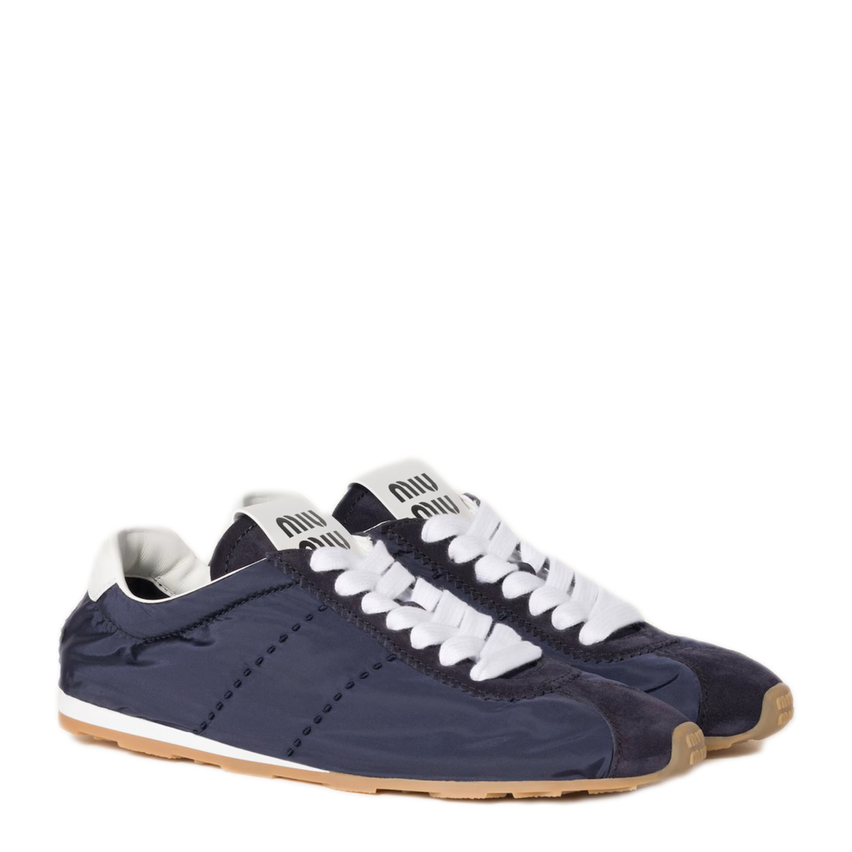 Blue Polyamide Sneakers