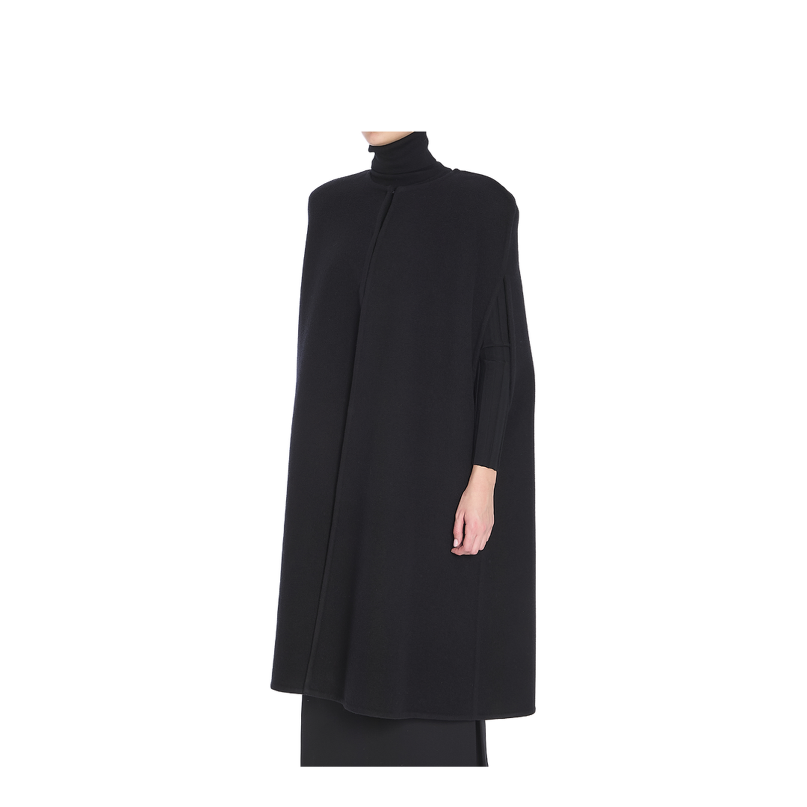 Fluffy Cashmere Blend Cape