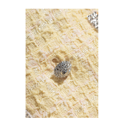 Tweed Jacket with Shimmering Crystals