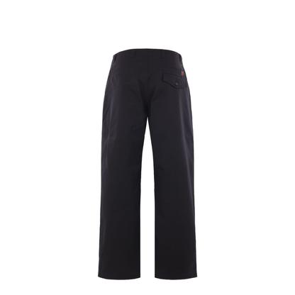 Cotton Twill Pant with Web Detail in Black