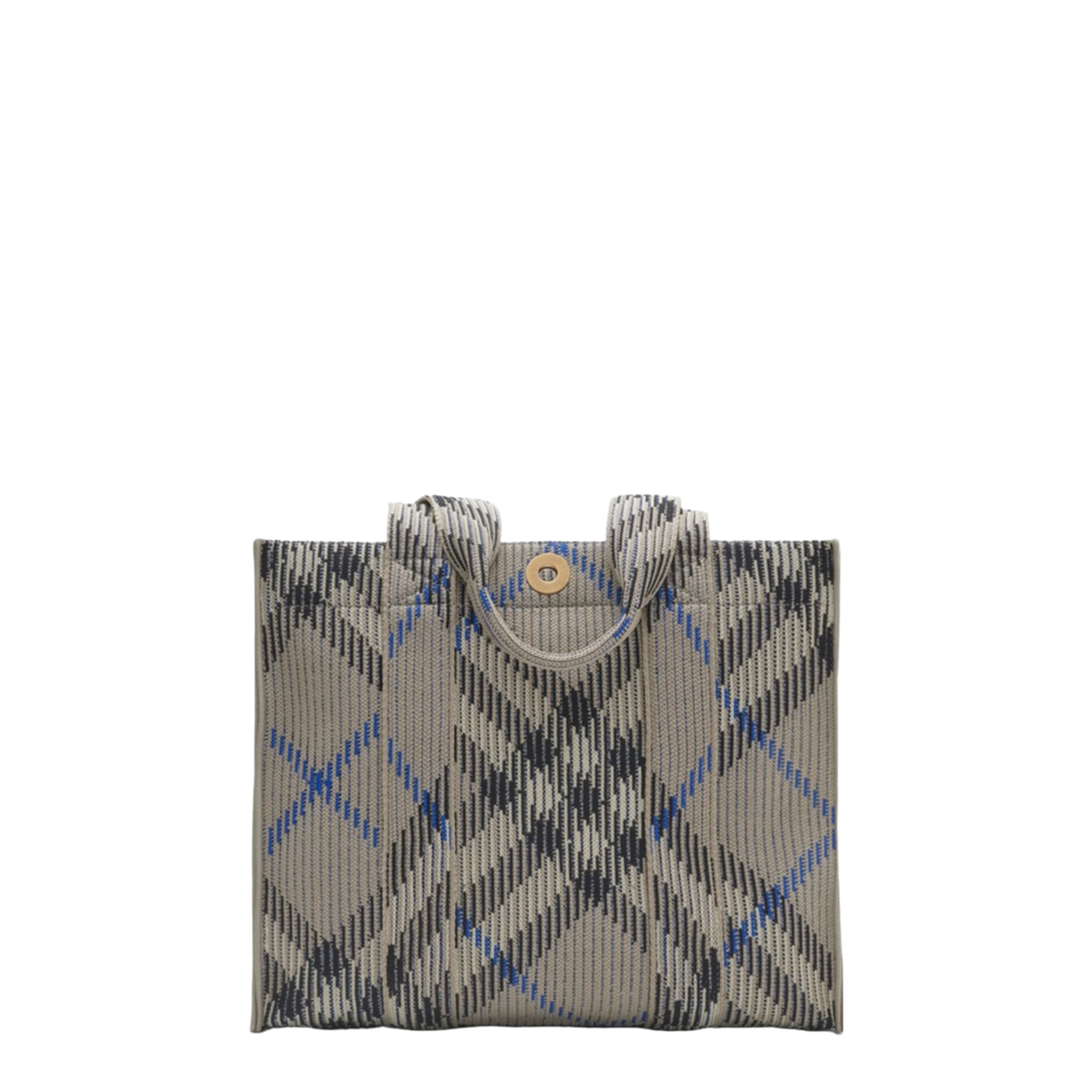 Small Check Knitted Tote