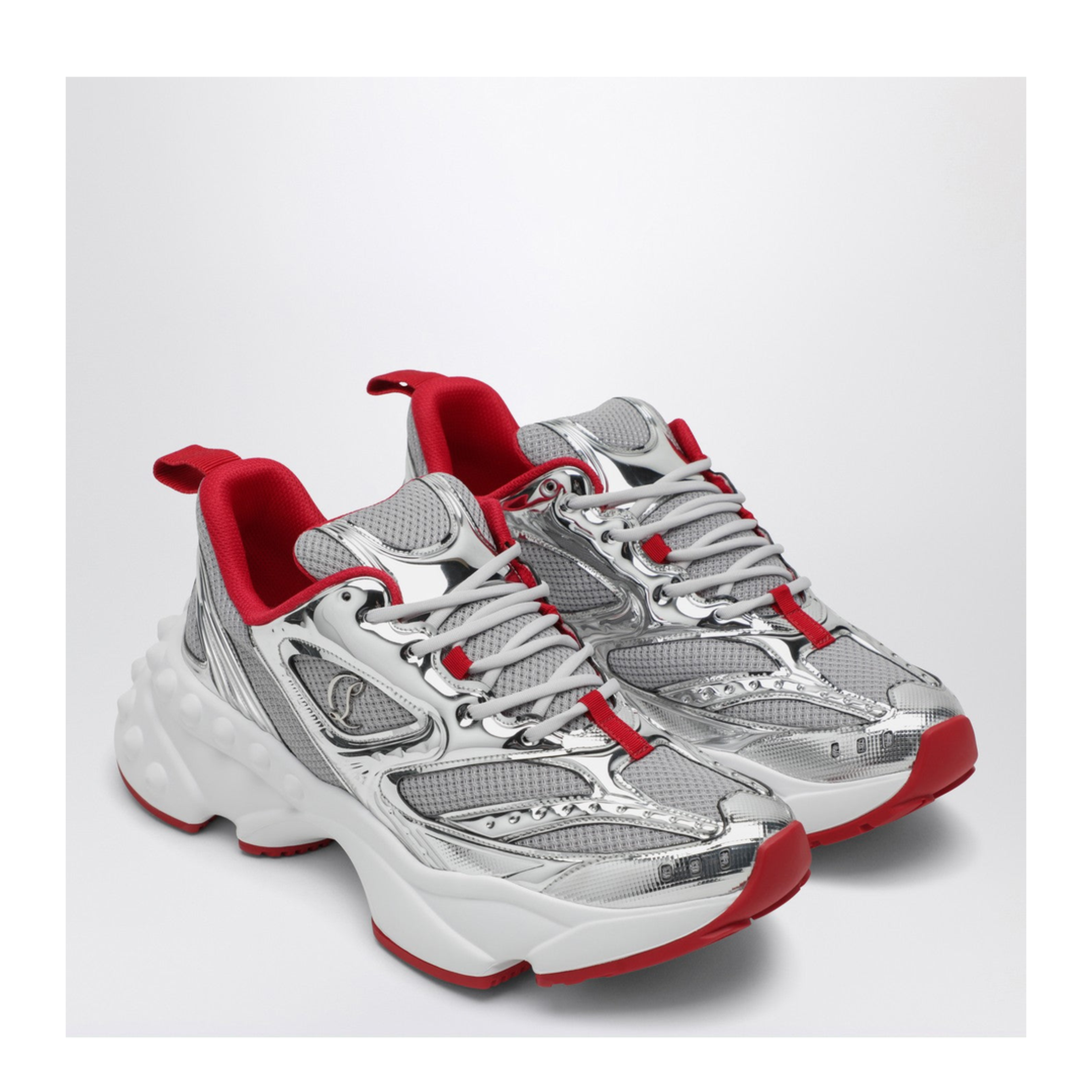 So Flo Running Sneaker Silver Red