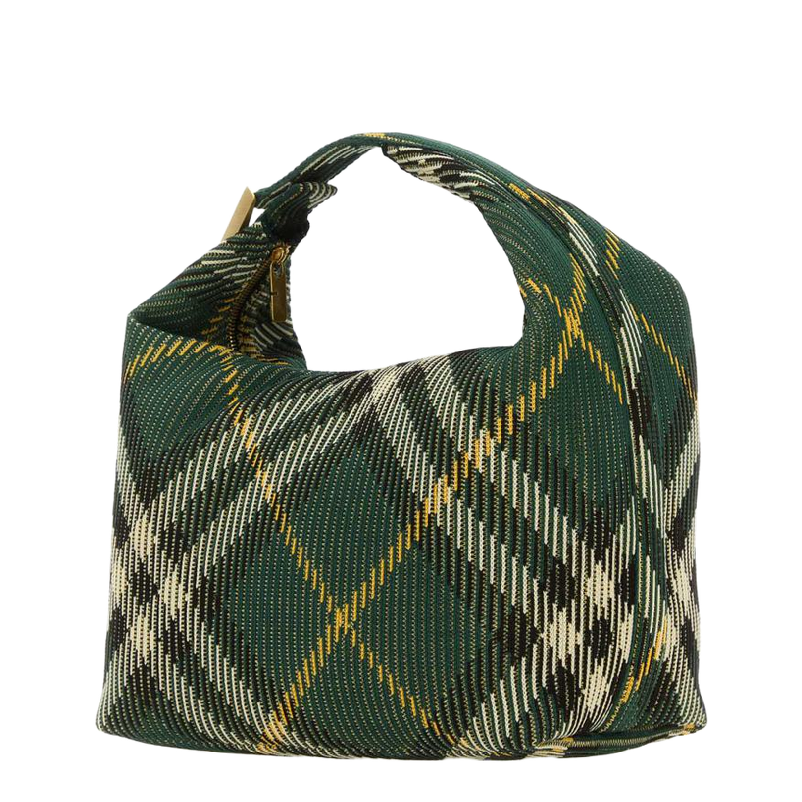 Embroidered Nylon Medium Peg Handbag