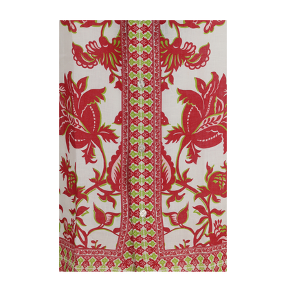 MAYFEYR - Etro - Linen Shirt With Floral Print And Short Sleeves - MRIC001199SP301