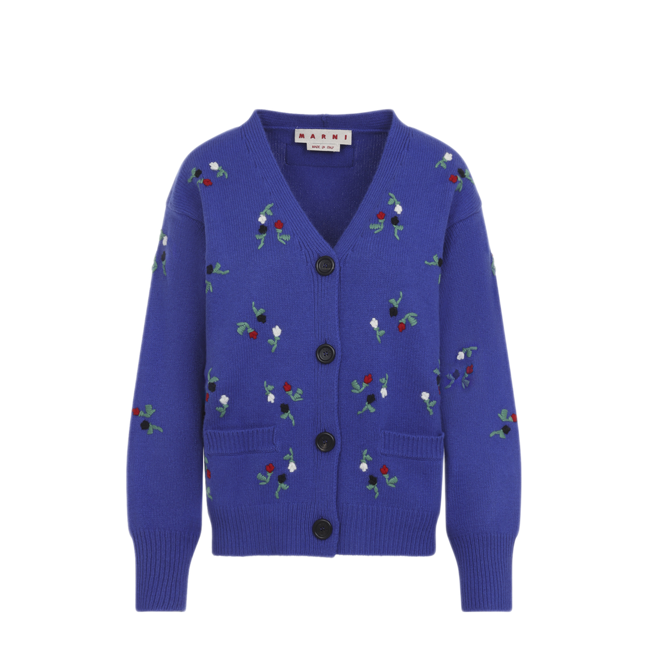 MAYFEYR - Marni - Embroidered Floral Cardigan - CDMD0463S0UFZ415FLB59