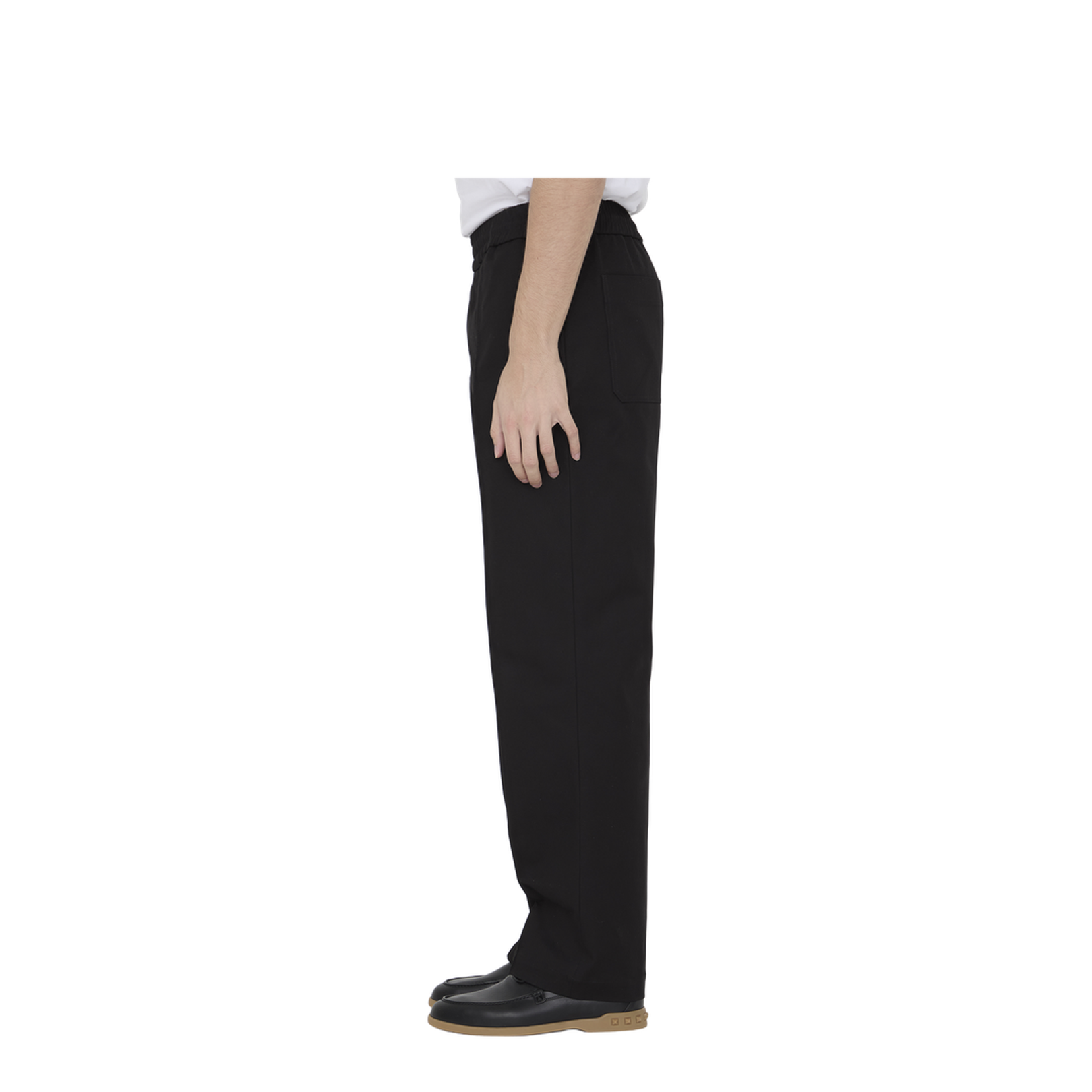Black Stretch Cotton Pant