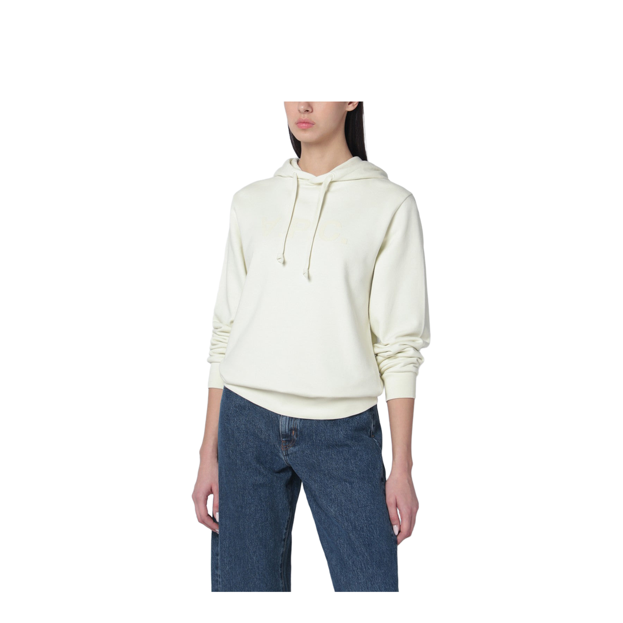 MAYFEYR - A.P.C. - Ecru Sweatshirt With Logo Print - COHMC-M27908COINDIGO