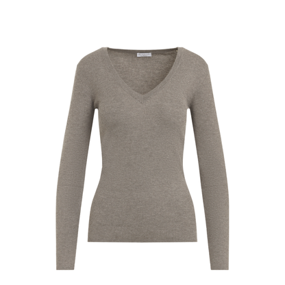 MAYFEYR - Brunello Cucinelli - Ribbed V-Neck Sweater - M9A822212P