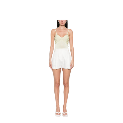 MAYFEYR - Elisabetta Franchi - Shorts Ivory - SH01162E2360