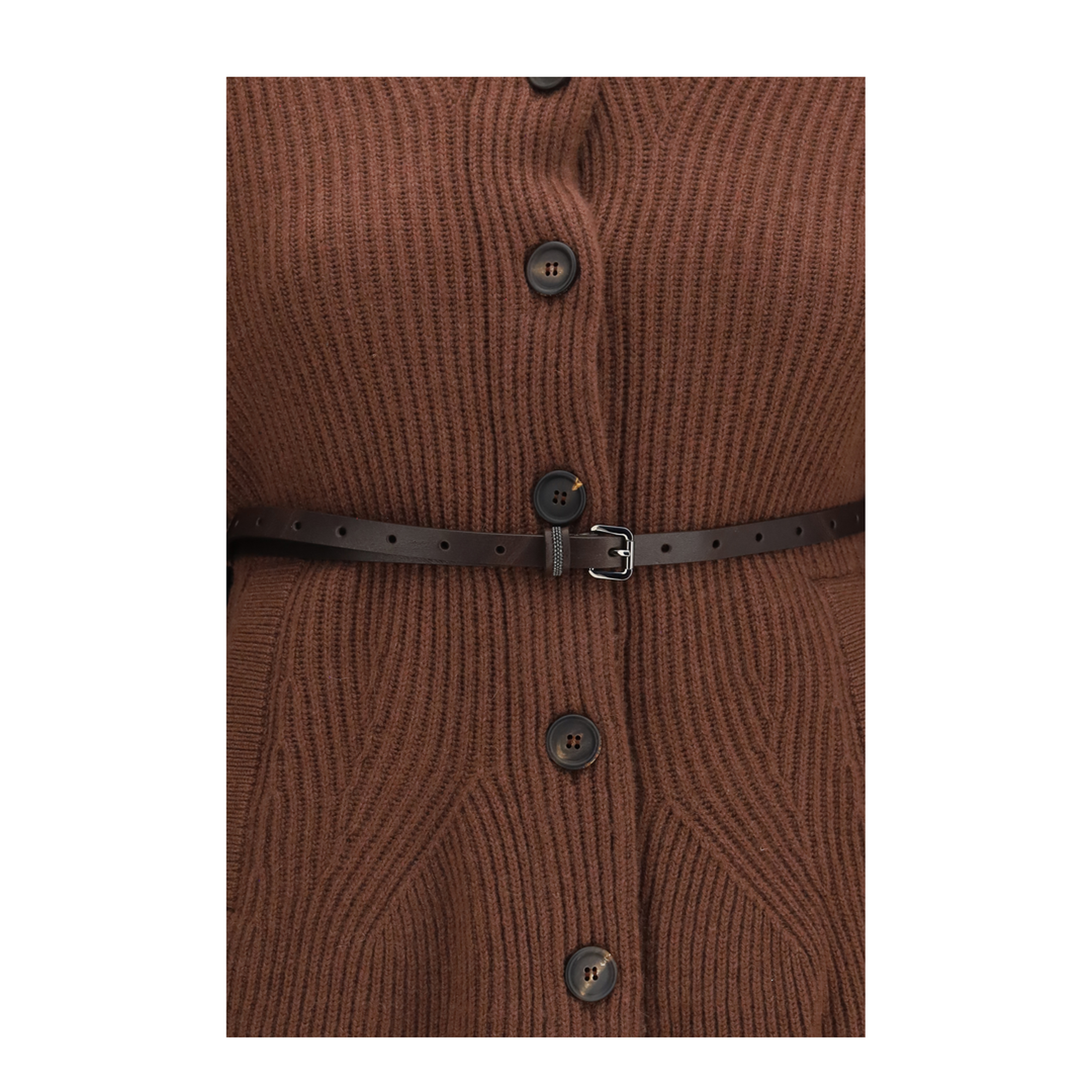 MAYFEYR - Brunello Cucinelli - High Neck Cardigan With Belt - M16750836
